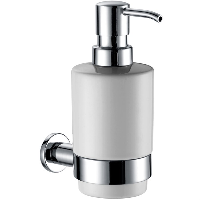 Дозатор жидкого мыла AZARIO FORNY 250 мл. керамический, хром (AZ-88312) AZ-88312