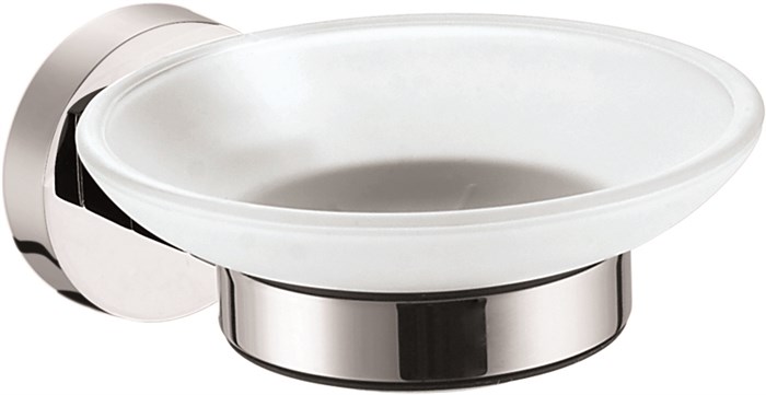 Мыльница стеклянная AZARIO NESSY, хром (AZ-73108) AZ-73108