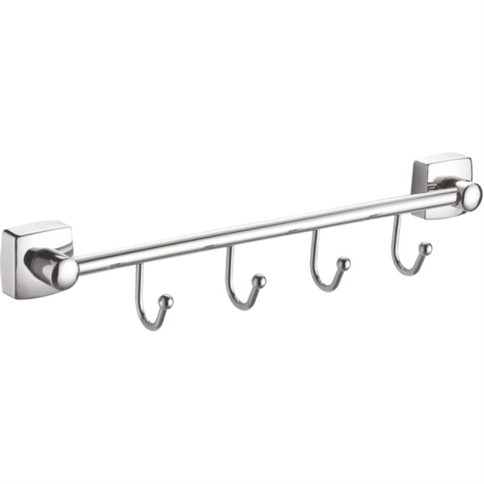 Планка Fixsen Kvadro 4 крючка, хром (FX-61305B-4) FX-61305В-4