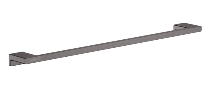Полотенцедержатель Hansgrohe AddStoris 648 мм, шлифованный чёрный хром (41747340) 41747340