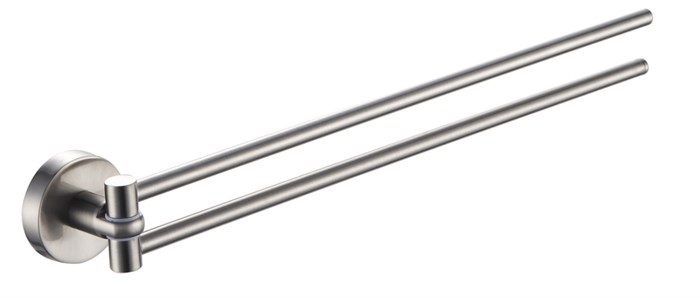 Полотенцедержатель Fixsen Modern рога двойные, сатин (FX-51502A) FX-51502А