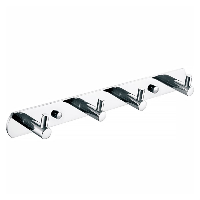 NESSY Планка 4 крючка, хром AZ-1514