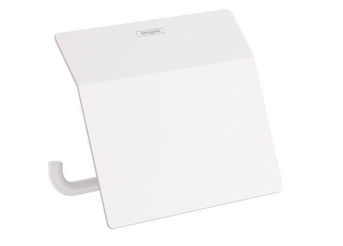 Держатель туалетной бумаги с крышкой Hansgrohe AddStoris матовый белый (41753700) 41753700