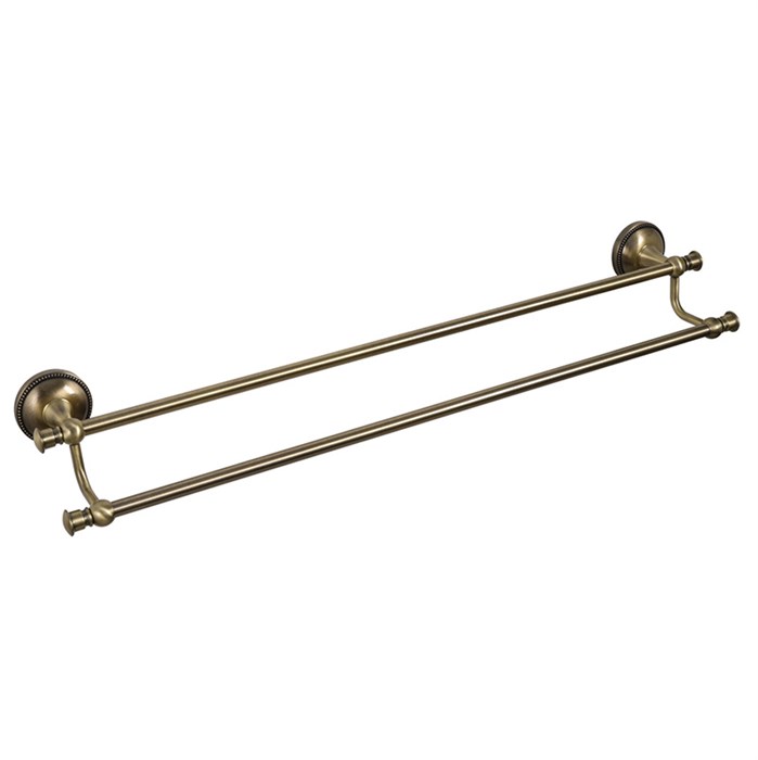 Полотенцедержатель трубчатый Fixsen Alfa двойной, античная латунь (GR-9502) GR-9502