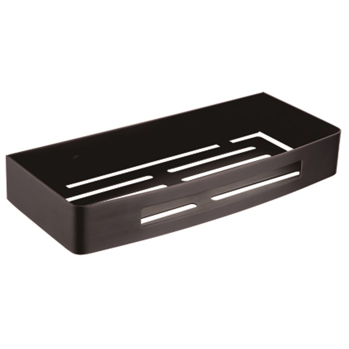 Полка прямоугольная AZARIO одноэтажная, черная матовая (AZ-170B) AZ-170B