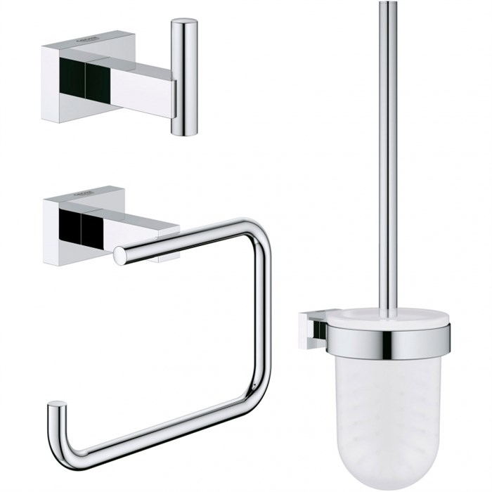 Набор аксессуаров для ванной Grohe Essentials Cube Хром (40757001) 40757001