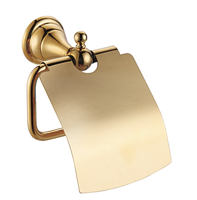 Держатель туалетной бумаги Azario ELVIA с крышкой, золото (AZ-91110G) AZ-91110G