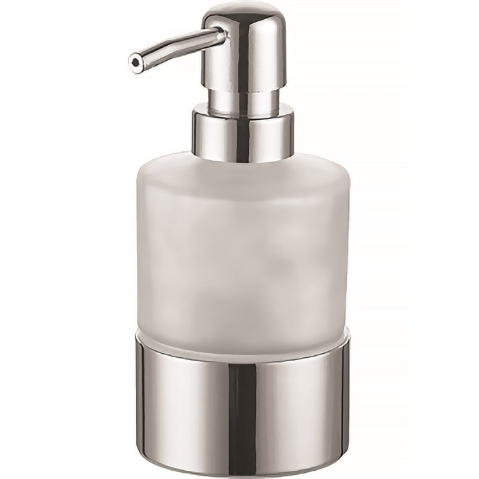 Дозатор жидкого мыла Azario NESSY стеклянный настольный, хром (AZ-128-C) AZ-128-C