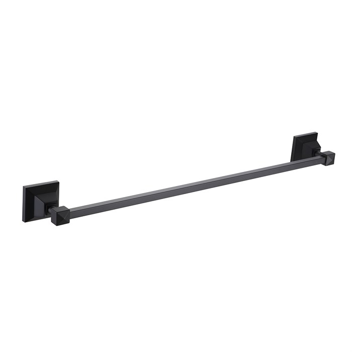 Полотенцедержатель трубчатый AZARIO ALTRE одинарный 60 см, черный матовый (AZ96001B) AZ-96001B