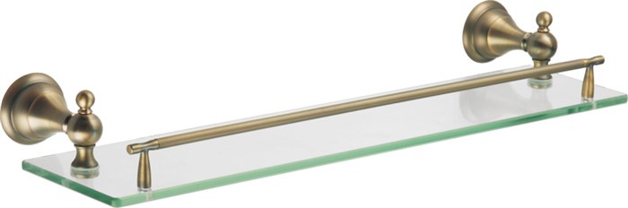 Полка Azario ELVIA стеклянная 52 см, бронза (AZ-91103Q) AZ-91103Q
