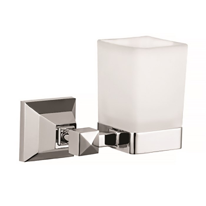 Стакан стеклянный AZARIO ALTRE хром (AZ96006) AZ-96006