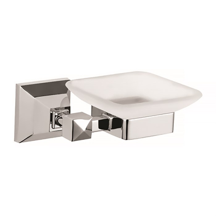 Мыльница AZARIO ALTRE стеклянная, хром (AZ96008) AZ-96008