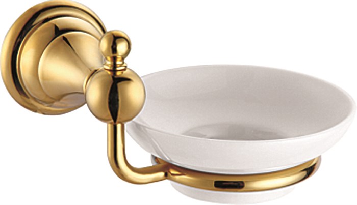 Мыльница Azario ELVIA керамическая, золото (AZ-91108G) AZ-91108G