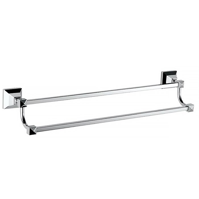 Полотенцедержатель трубчатый AZARIO ALTRE двойной 60 см, хром (AZ96002B) AZ-96002B
