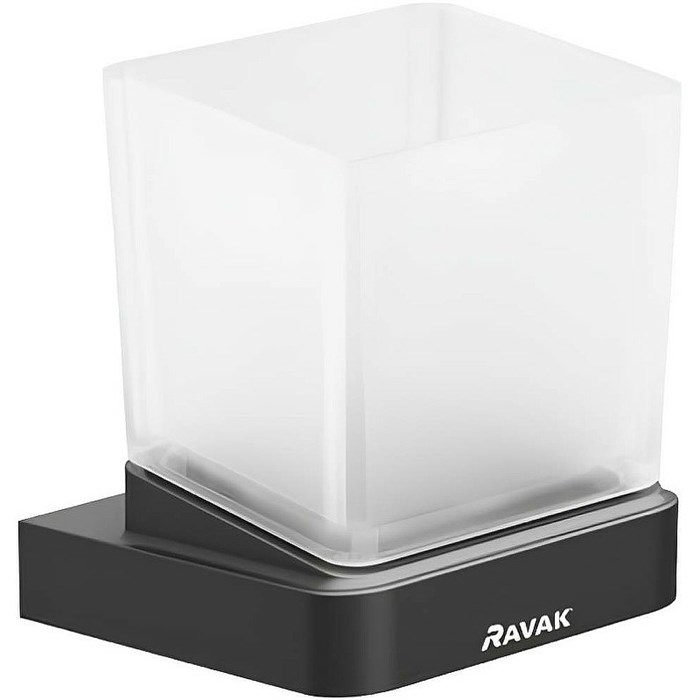 Стакан для зубных щеток Ravak 10° черный матовый (X07P557) X07P557