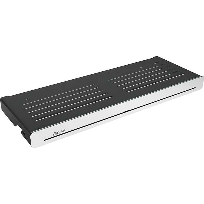 Полка Slim S, черный / хром X07P575