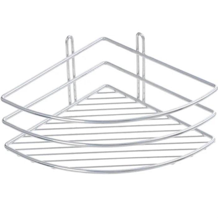 Полка корзина Fixsen угловая, одноэтажная, хром (FX-710-1) FX-710-1
