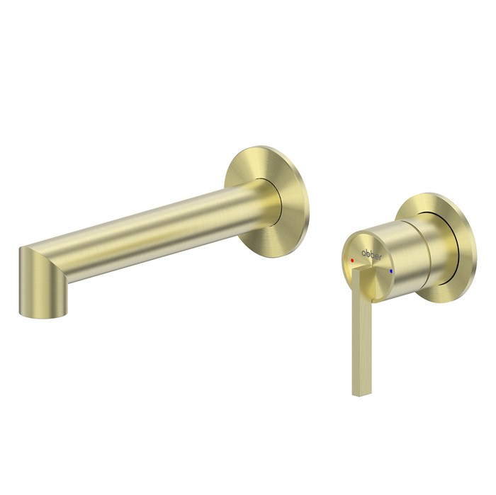 Смеситель ABBER Perfekte 316 AF8A12BG скрытый монтаж для раковины, брашированное светлое золото AF8A12BG