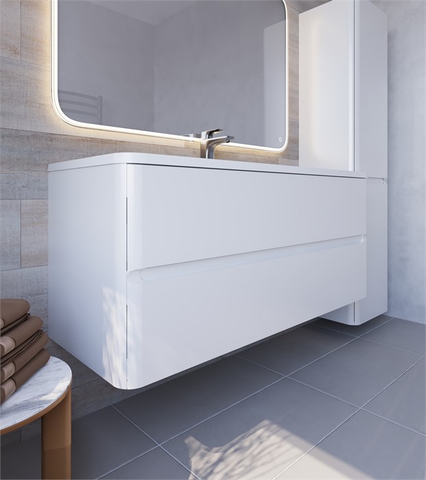 Тумба c раковиной Vita 100 для ванной комнаты, подвесная VITA-1000-T01-2B-SF019