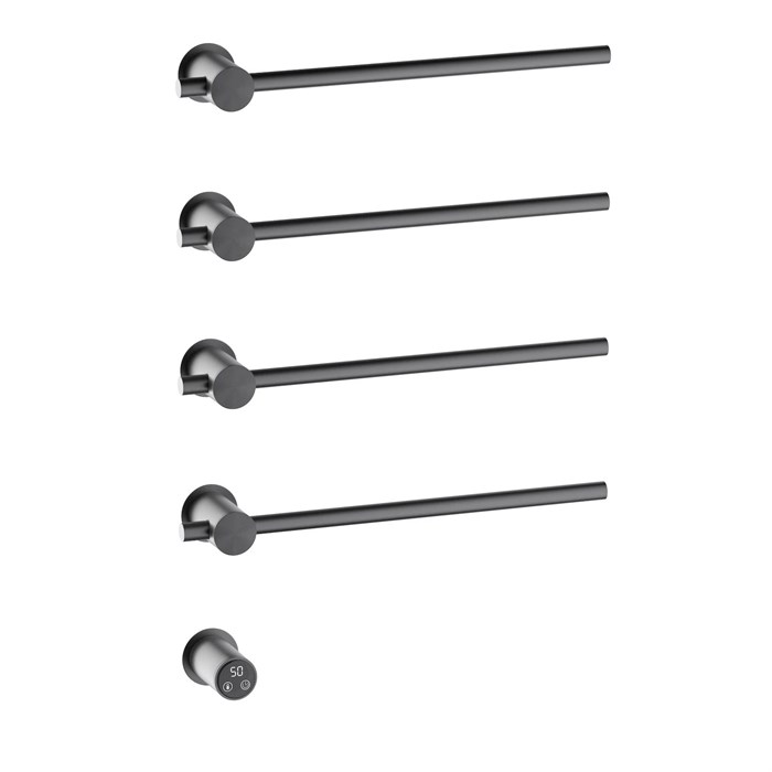 Полотенцесушитель электрический, встроенный Timo Saona черное золото (040/18SM) 040/18SM