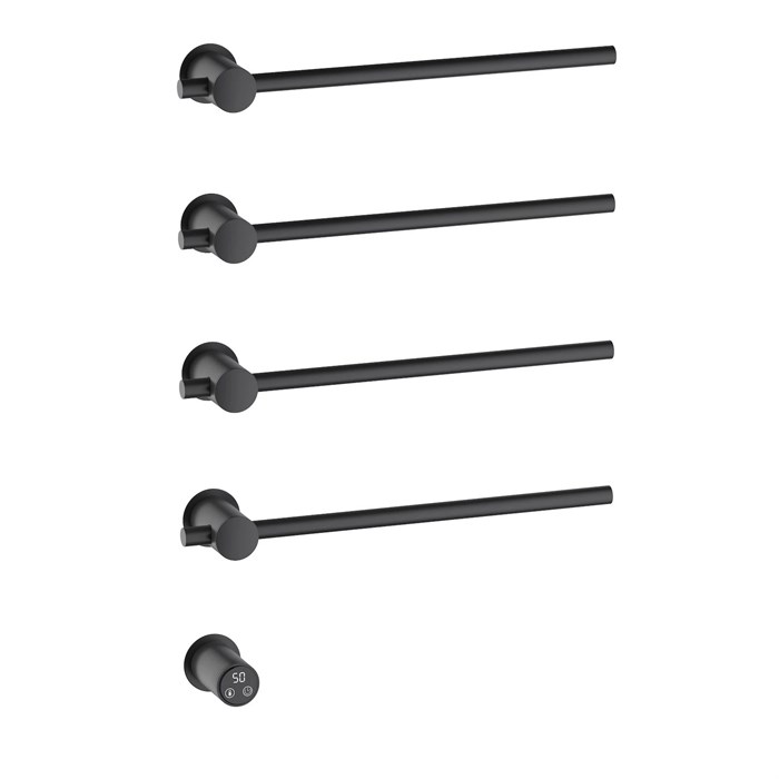 Полотенцесушитель электрический, встроенный Timo Saona черный (040/03SM) 040/03SM