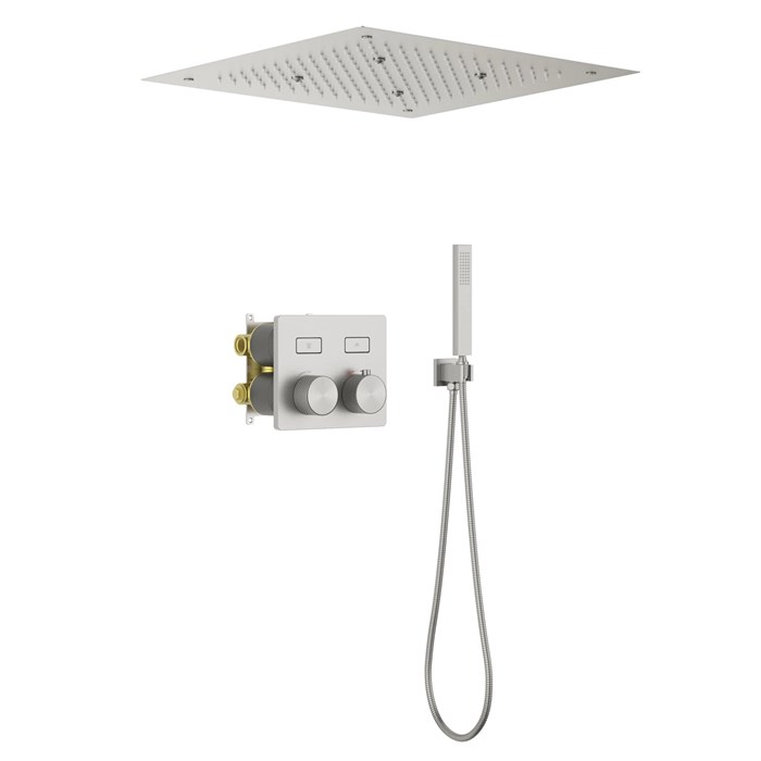 Душевая система встроенная с термостатом Timo Petruma никель (SX-5209/13SM) SX-5209/13SM