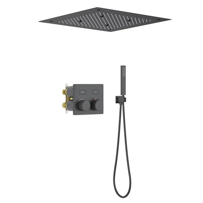 Душевая система встроенная с термостатом Timo Petruma черный (SX-5209/03SM) SX-5209/03SM