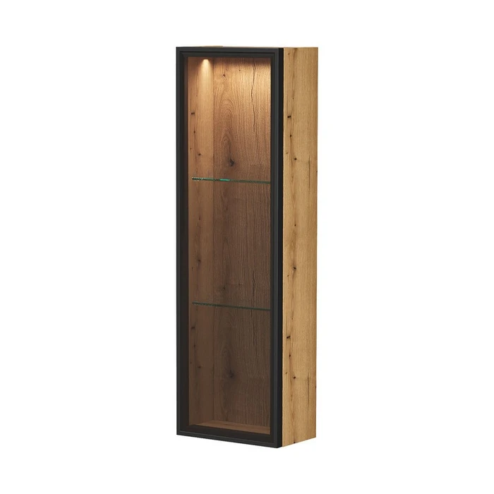 Шкаф EQUIL со стеклом Strong 25, подвесной, 1 дв., дуб эвок (sSTRONG25.1D.R/L-36) sSTRONG25.1D.R/L-36