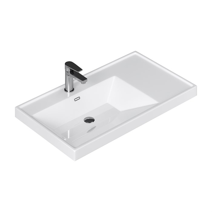 Раковина  9080 TL, встраиваемая, белая, EQUIL 9080 TL