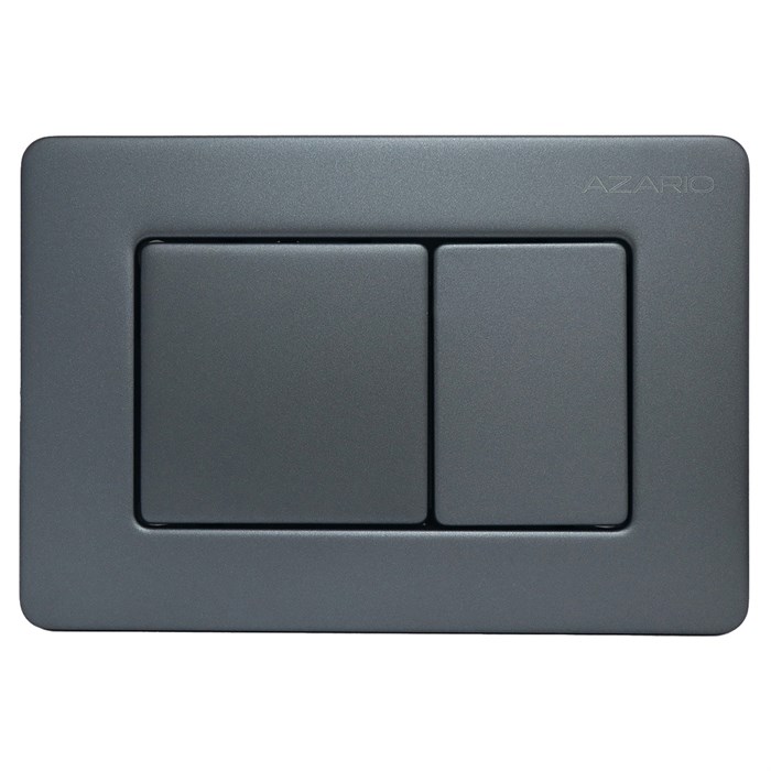 Кнопка смыва AZARIO NEW-TS механическая, двойной смыв, квадратные кнопки, нержавеющая сталь 304, серый (AZ-SS-003-GG) AZ-SS-003-GG