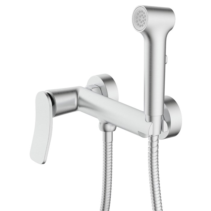 Гигиенический душ Azario Escaro со смесителем, керамический картридж, шланг 150 см, сатин (AZ-K2574BN) AZ-K2574BN