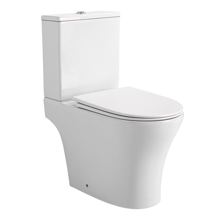 Унитаз-компакт Azario Reina 630х360х815 напольный, безободковый, слив "Скрытое Торнадо", с быстросъемным сиденьем "Микролифт" (AZ-2785T) AZ-2785T