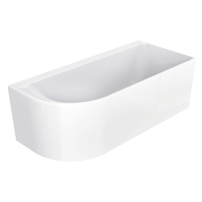 Ванна акриловая Creo Ceramique Mist B 1700x750x600 пристенная, правосторонняя, в комплекте с сифоном и металлической рамой (AZ-8649-B-1.7) AZ-8649-B-1.7