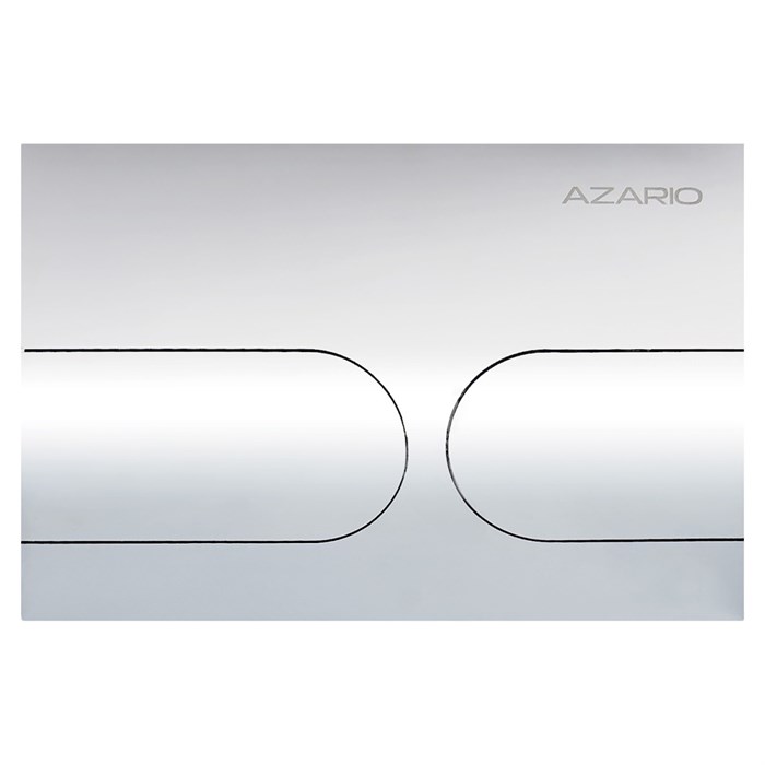 Кнопка смыва AZARIO NEW-TS механическая, двойной смыв, овальные кнопки, нержавеющая сталь 304, хром (AZ-SS-001-CH) AZ-SS-001-CH