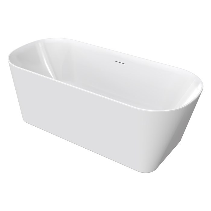 Ванна акриловая Creo Ceramique Crisp 1500x750x600 отдельностоящая, в комплекте с сифоном и металлической рамой (AZ-8692-1.5) AZ-8692-1.5