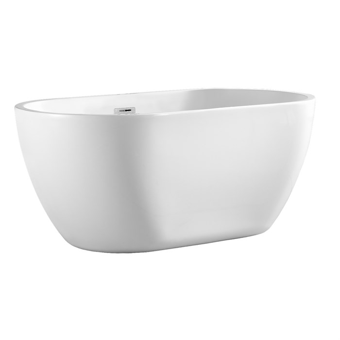 Ванна акриловая Azario BLANCA 1700x750x580 отдельностоящая, в комплекте с сифоном и металлической рамой, цвет белый (AZ-6602-17075) AZ-6602-17075