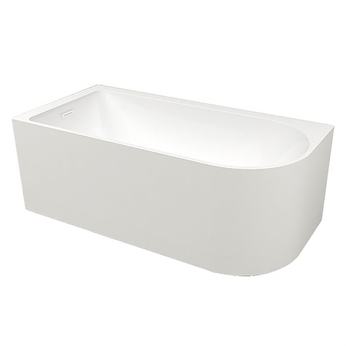 Ванна акриловая Creo Ceramique Sheer A 1500x800x600 пристенная, левосторонняя, в комплекте с сифоном и металлической рамой (AZ-1859-A-1.5) AZ-1859-A-1.5