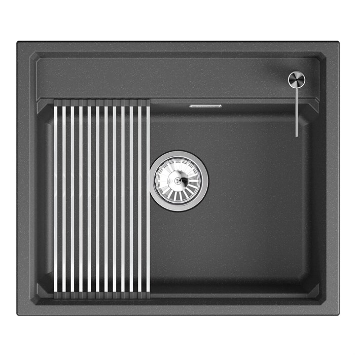 Кухонная мойка GRANULA кварц (6003i, ЧЁРНЫЙ) 6003i, ЧЁРНЫЙ