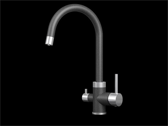 Смеситель для кухни GRANULA (5169, ЧЕРНЫЙ) 5169, ЧЕРНЫЙ