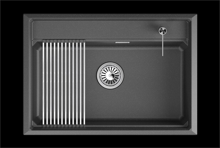 Кухонная мойка GRANULA кварц (7301i, ШВАРЦ) 7301i, ШВАРЦ