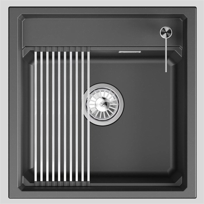 Кухонная мойка GRANULA кварц (5002i, ШВАРЦ) 5002i, ШВАРЦ