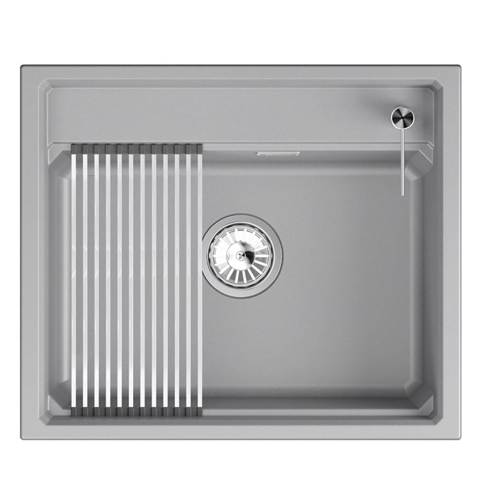 Кухонная мойка GRANULA кварц (6003i, АЛЮМИНИУМ) 6003i, АЛЮМИНИУМ