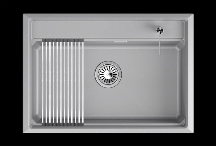 Кухонная мойка GRANULA кварц (7301i, АЛЮМИНИУМ) 7301i, АЛЮМИНИУМ