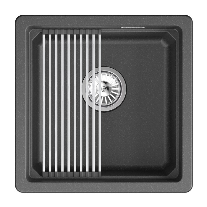 Кухонная мойка GRANULA кварц (4501iU, ЧЁРНЫЙ) 4501iU, ЧЁРНЫЙ