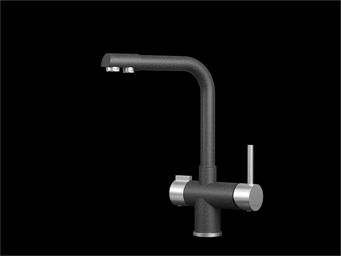 Смеситель для кухни GRANULA (5008, ЧЁРНЫЙ) 5008, ЧЁРНЫЙ