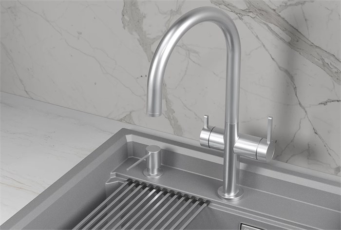 Смеситель для кухни GRANULA (8274, НЕРЖ) 8274, НЕРЖ