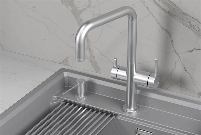 Смеситель для кухни GRANULA (8275, НЕРЖ) 8275, НЕРЖ