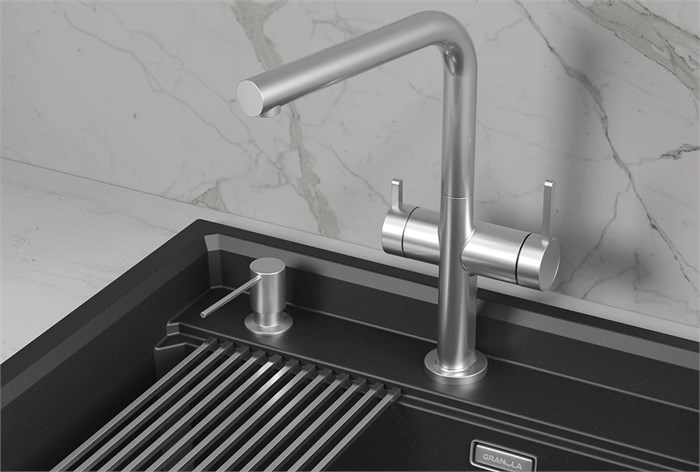 Смеситель для кухни GRANULA (8276, НЕРЖ) 8276, НЕРЖ