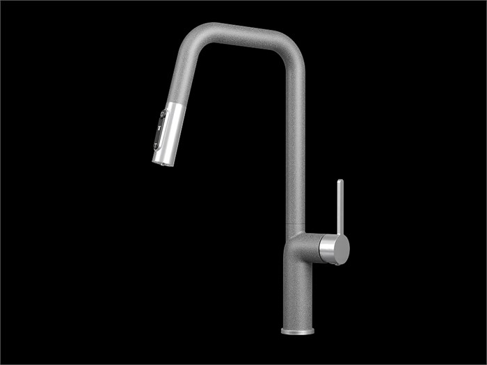 Смеситель для кухни GRANULA (9011, ГРАФИТ) 9011, ГРАФИТ