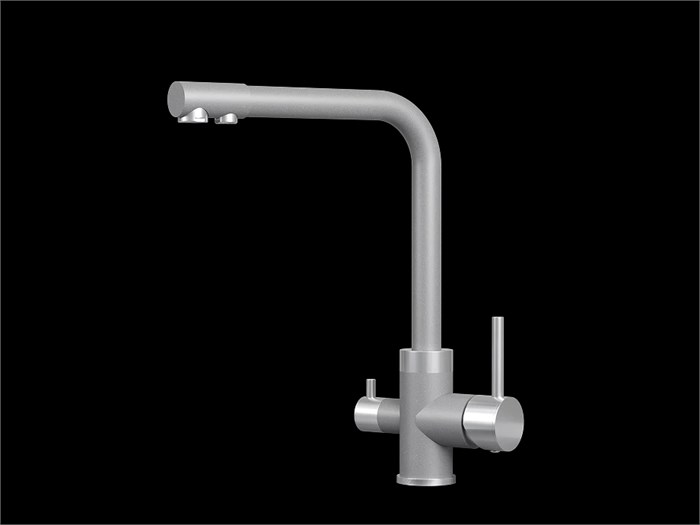 Смеситель для кухни GRANULA (5015, АЛЮМИНИУМ) 5015, АЛЮМИНИУМ